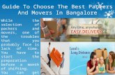 Professional packers and mover in bangalore