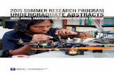 Summer Research Program Undergraduate Abstracts