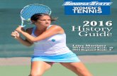 2016 Sonoma State Women's Tennis History Guide