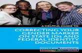 Correcting your Gender Marker on State IDs and Federal Identity Documents