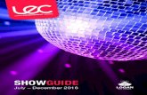 LEC Show Guide - July to  December 2016