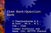 Item bank/ Question bank