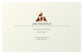 Joe nichols 2016 portfolio