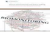 Human biomonitoring and policy making - Human biomonitoring as a tool in policy making towards