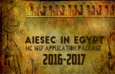 AIESEC in Egypt MC Application Booklet 16/17 - Second Round