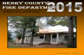 2015 Fire Department Annual Report