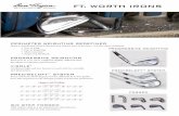 Sales Sheet - FT. WORTH irons