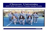 2015-2016 Chowan Women's Tennis Media Guide