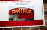 Places to visit in china
