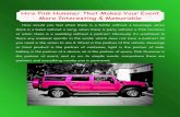 Hire Pink Hummer That Makes Your Event More Interesting & Memorable