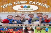 2016 Summer Camp Catalog