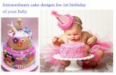 Extraordinary cake designs for 1st birthday of your baby