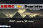 AIESEC Damietta's booklet summer '16