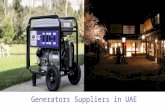 Generator suppliers in uae