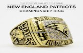 1996 New england patriots AFC championship ring