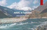 AIESEC in Tajikistan MCVP application booklet