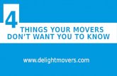 4 Things Your Movers Don’t Want You to know - Qatar, Dubai , UAE