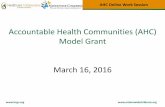March 2016 AHC Online Work Group