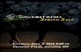 Taste of Ontario Spring Sale 2016
