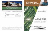 St. Paul’s Parish Site summer 2016 course schedule