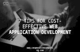 7 tips for cost effective web application development