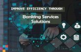 Banking services & consulting solutions includes cost optimization