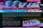 Business management summer camp 2016
