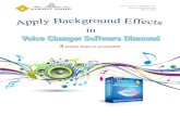 Apply Background Effects in Voice Changer Software