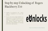 Step by Step Unlocking of Rogers Blackberry Z10