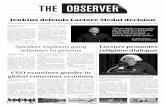 Print Edition of The Observer for Friday, April 15, 2016