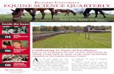 Rutgers University Equine Science Quarterly: Spring 2016