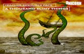 A Thousand Slimy Things - teacher resources