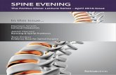 April 2016 Newsletter - Spine Evening