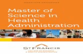 University of St. Francis - Masters of Science and Health Administration