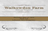 Walhowdon Farm Holstein Dispersal