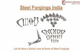 Let Us Have a Quick Look at Some of Steel Forgings