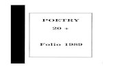 Poetry Twenty Plus Folio 1989 Teesside Poets
