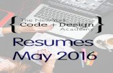 Resume Book: May 2016