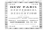 1948 New Paris, Pennsylvania, Centennial Program