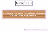 4 Reasons to Visit a Kitchen Showroom Rather Than Shop Online