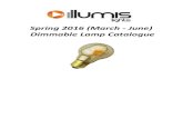 Illumis lights 2016 dimmable lamp condensed catalogue