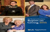 F.F. Thompson Foundation Report on Giving 2015