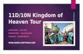 11d 10n kingdom of heaven tour