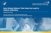 How Giving Patients Their Data Can Lead to  Patient Activation