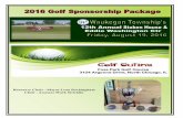 2016 Golf Sponsorship Package