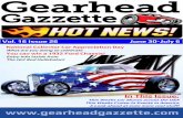 Gearhead Gazzette Hot News Vol 16 Issue 26  June 30-July 6 2016