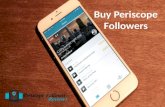 Buy periscope followers – amazing way increase followers count