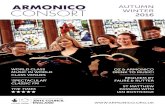 Armonico Consort Autumn - Winter 2016 Season Brochure
