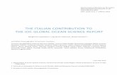 The italian contribution to the IOC Global Ocean Science Report