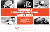 Wizscribe General Transcription Services